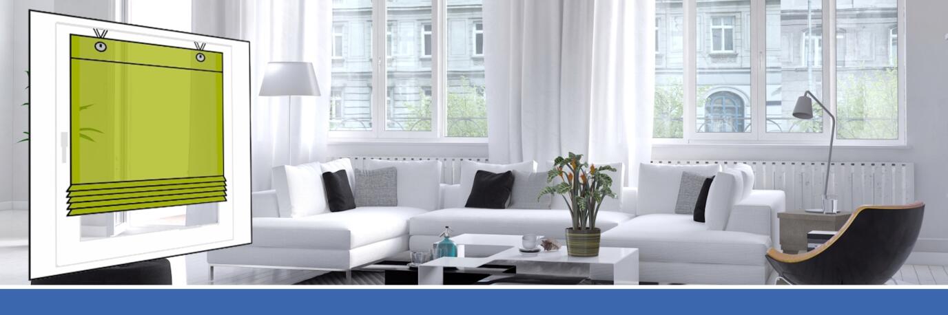 Natürlicher Charme durch Raffrollos von Kutti