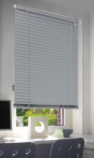 Alu Jalousie Sichtschutz Lamellen silber