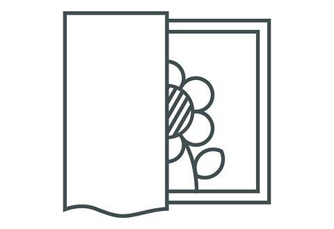 Blickdichter Vorhang Lene aus - Baumwolle | weiss 145 Höhe